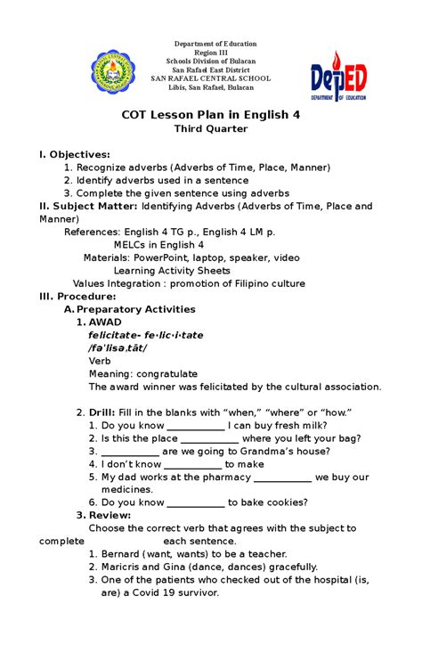dlp grade 4 3rd quarter.